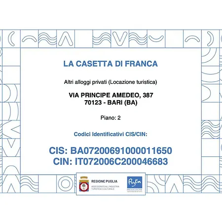 La Casetta Di Franca Apartment Bari